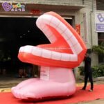 Customized 3m Height Giant Inflatable Tooth Cartoon Advertising Toys - 3