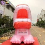 Customized 3m Height Giant Inflatable Tooth Cartoon Advertising Toys - 5