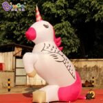 Customized 4m 5m 6m Height Giant Inflatable Unicorn Large Horse Toys - 3