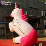 Customized 4m 5m 6m Height Giant Inflatable Unicorn Large Horse Toys - 2