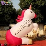 Customized 4m 5m 6m Height Giant Inflatable Unicorn Large Horse Toys - 4