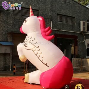Customized 4m 5m 6m Height Giant Inflatable Unicorn Large Horse Toys - 2