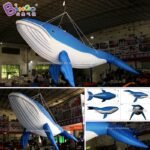 Customized 5m Length Giant Inflatable Whale Large Led For Decoration Toys - 3
