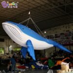 Customized 5m Length Giant Inflatable Whale Large Led For Decoration Toys - 4