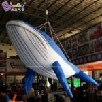 Customized 5m Length Giant Inflatable Whale Large Led For Decoration Toys - 5