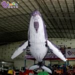 Customized 6m Length Giant Inflatable Whale Swimming 20 Feet Toys - 4
