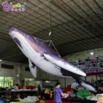 Customized 6m Length Giant Inflatable Whale Swimming 20 Feet Toys - 5