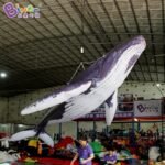 Customized 6m Length Giant Inflatable Whale Swimming 20 Feet Toys - 6