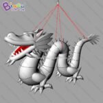 Customized 6m Length Giant Inflate Dragon Inflatable Chinese Flying Toys - 6