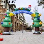 Customized Giant Party Decoration Archway Xmas Holiday Inflatable Christmas Tree Arch For Road - 3
