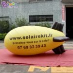 Customized Logo 3 Meters Inflatable Airship For Promotion Activity Pvc Aircraft Balloon Display Toys - 6