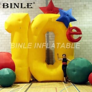 Customized Advertising Giant Inflatable Alphabet Letters Number With Led Lights For Birthday Party Decoration - 2
