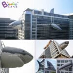 Customized Giant Inflatable Shark On The Building 5 Parts Large Toys - 3
