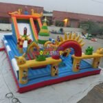 Customized Inflatable Slide Trampoline Combination Children's Fun City Bouncer - 2