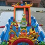 Customized Inflatable Slide Trampoline Combination Children's Fun City Bouncer - 5