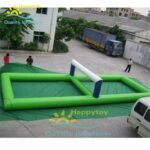 Customized Inflatable Sports Field Floating Water Volleyball With Net - 4