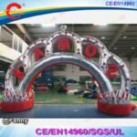 Customized Outdoor Design Inflatable Wedding Entrance Arches Circus Crown Arch For Party Decoration - 4