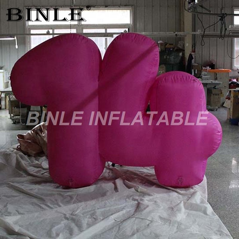 Personalized Led Illuminated Giant Inflatable Alphabet And Number Decorations For Birthday Party Events - 4