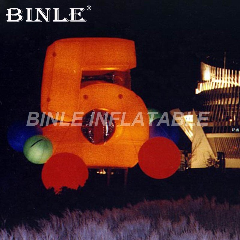 Personalized Led Illuminated Giant Inflatable Alphabet And Number Decorations For Birthday Party Events - 5