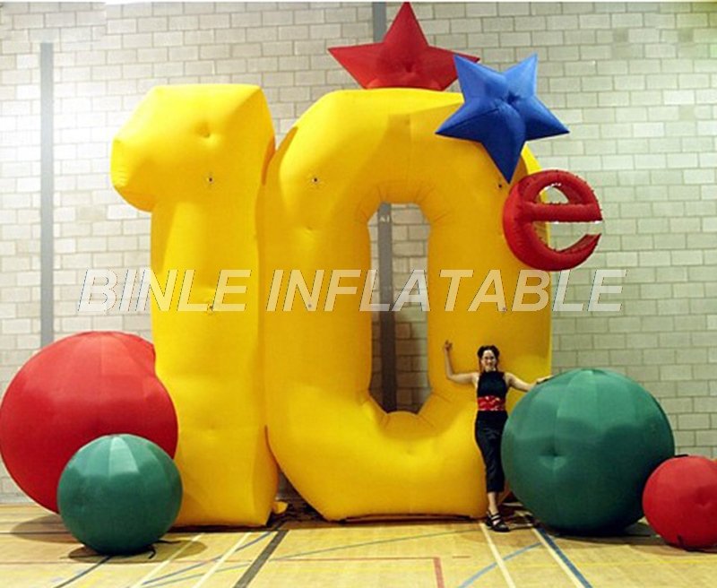 Personalized Led Illuminated Giant Inflatable Alphabet And Number Decorations For Birthday Party Events - 3