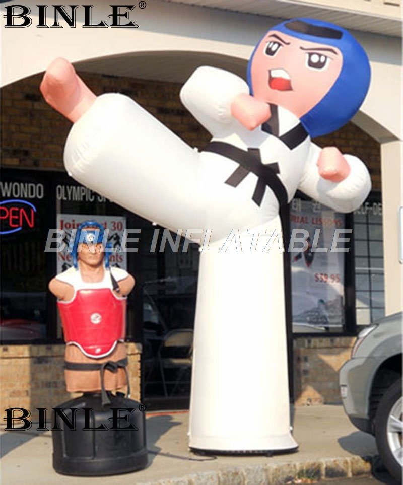 Customizable Giant Inflatable Advertising Karate Man For Taekwondo Promotions Events - 1