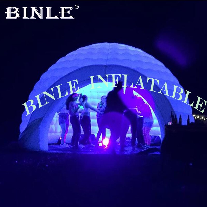 Customized Led Illuminated Inflatable Igloo Dome Tent For Weddings Parties Events Advertising - 5 Customized Led Illuminated Inflatable Igloo Dome Tent For Weddings Parties Events Advertising - 5