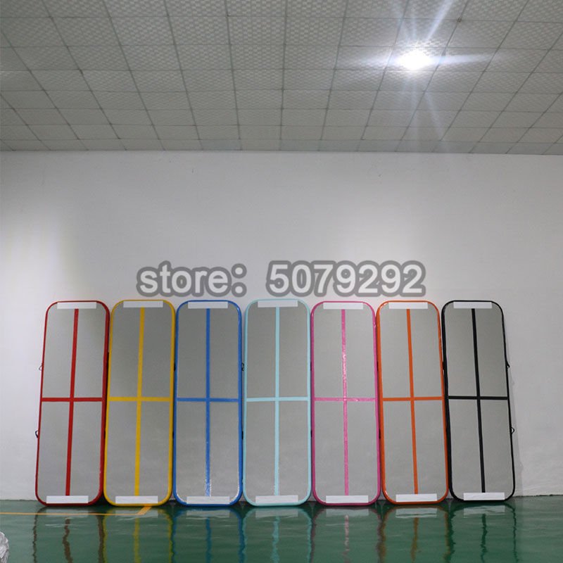 Customizable Size 13m Inflatable Gymnastics Air Track Mat For Training Dwf Material Hot Tumbling Floor Mat - 4
