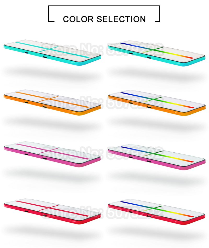 Customizable Size 13m Inflatable Gymnastics Air Track Mat For Training Dwf Material Hot Tumbling Floor Mat - 13