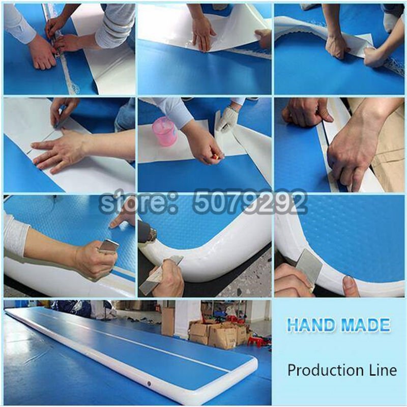 Customizable Size 13m Inflatable Gymnastics Air Track Mat For Training Dwf Material Hot Tumbling Floor Mat - 1