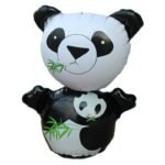 Cute Stand Up Inflatable Panda & Bear Boxing Punching Bop Bag Child Toy Tumbler Blow Birthday Gift Party Supply - 4