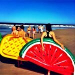 Dmar 185cm Inflatable Giant Pool Float Mattress Toys Watermelon Pineapple Cactus Beach Water Swimming Ring Lifebuoy Sea Party - 2