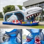 Deep Sea Giant Shark And Modeling Inflatable Slide For Children - 2