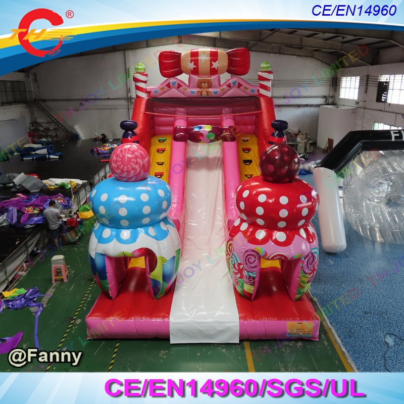 Giant 9x5x6m Inflatable Candy Slide Fun Jumping Activity For Kids And Adults Ideal For Commercial Rentals - 3 Giant 9x5x6m Inflatable Candy Slide Fun Jumping Activity For Kids And Adults Ideal For Commercial Rentals - 3