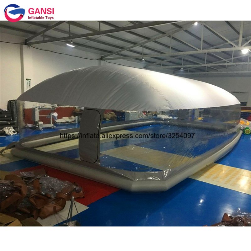 Transparent Inflatable Bubble Tent Pool Cover Ideal For Outdoor Swimming And Design Pools - 8