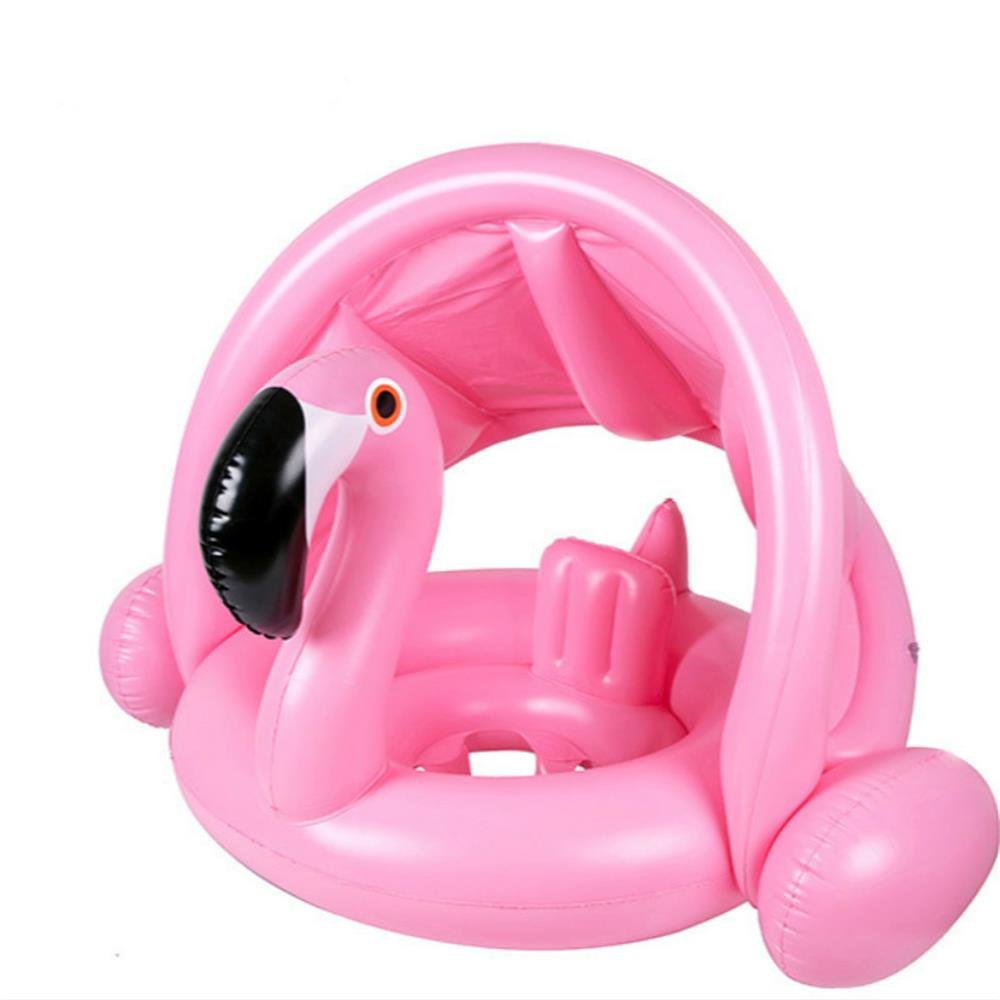 Dmar Inflatable Baby Flamingo Rideon Pool Float With Sunshade 03 Years Safe Swim Ring Water Toys Infant Seat Circle - 3 Dmar Inflatable Baby Flamingo Rideon Pool Float With Sunshade 03 Years Safe Swim Ring Water Toys Infant Seat Circle - 3