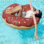 Donut Inflatable Swimming Ring Adult Super Large Gigantic Doughnut Kids Children Summer Party Pool Toys Life Buoy Seat Float - 2