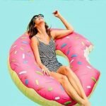 Donut Inflatable Swimming Ring Adult Super Large Gigantic Doughnut Kids Children Summer Party Pool Toys Life Buoy Seat Float
