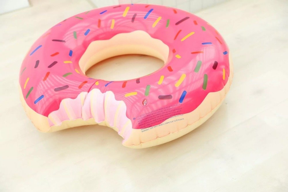 Extra Large Inflatable Donut Swim Ring Lifesaver Float Seat For Adults Summer Childrens Pool Party Toy - 11 Extra Large Inflatable Donut Swim Ring Lifesaver Float Seat For Adults Summer Childrens Pool Party Toy - 11