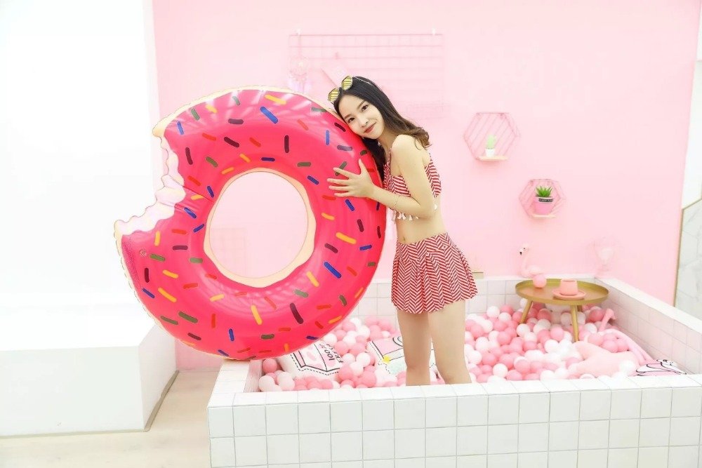 Extra Large Inflatable Donut Swim Ring Lifesaver Float Seat For Adults Summer Childrens Pool Party Toy - 17 Extra Large Inflatable Donut Swim Ring Lifesaver Float Seat For Adults Summer Childrens Pool Party Toy - 17