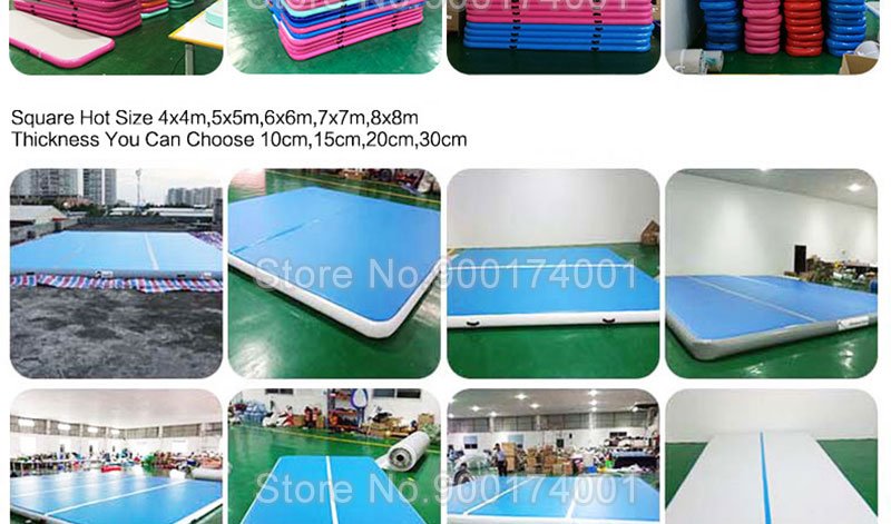 6piece Inflatable Gymnastics Air Track Tumbling Mat Set For Mini Gym Training - 21