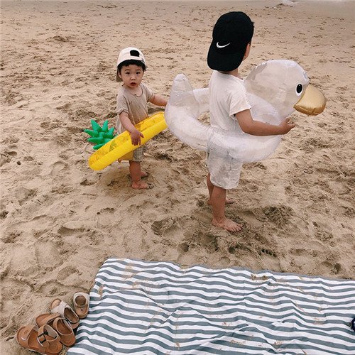 Baby Duck Inflatable Swim Ring Transparent Rideon Bathing Pool Float Summer Water Toy Swim Tube Raft - 5 Baby Duck Inflatable Swim Ring Transparent Rideon Bathing Pool Float Summer Water Toy Swim Tube Raft - 5
