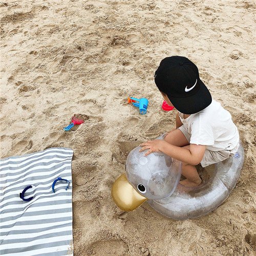 Baby Duck Inflatable Swim Ring Transparent Rideon Bathing Pool Float Summer Water Toy Swim Tube Raft - 2 Baby Duck Inflatable Swim Ring Transparent Rideon Bathing Pool Float Summer Water Toy Swim Tube Raft - 2