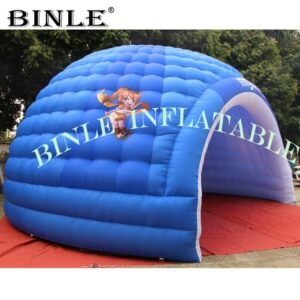 Durable Big Amazing Blue 8m Inflatable Dome Tent Wedding Giant Marquee Event Igloo For Amusement Park - 2