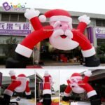 Durable Inflatable 8m Santa Claus Arches Air Filled Christmas Archway Entrance Toy - 6