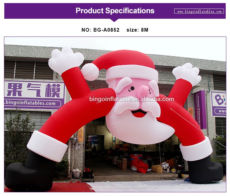 Giant 4m 6m 8m Inflatable Santa Claus Christmas Decor Climbing Chimney Indooroutdoor Holiday Display - 1