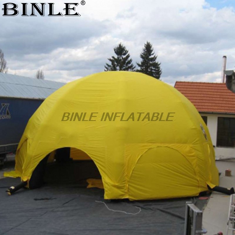 Extralarge Yellow Inflatable Spider Dome Gazebo Tent Durable Outdoor Event Shelter For Advertising Promotions - 2 Extralarge Yellow Inflatable Spider Dome Gazebo Tent Durable Outdoor Event Shelter For Advertising Promotions - 2