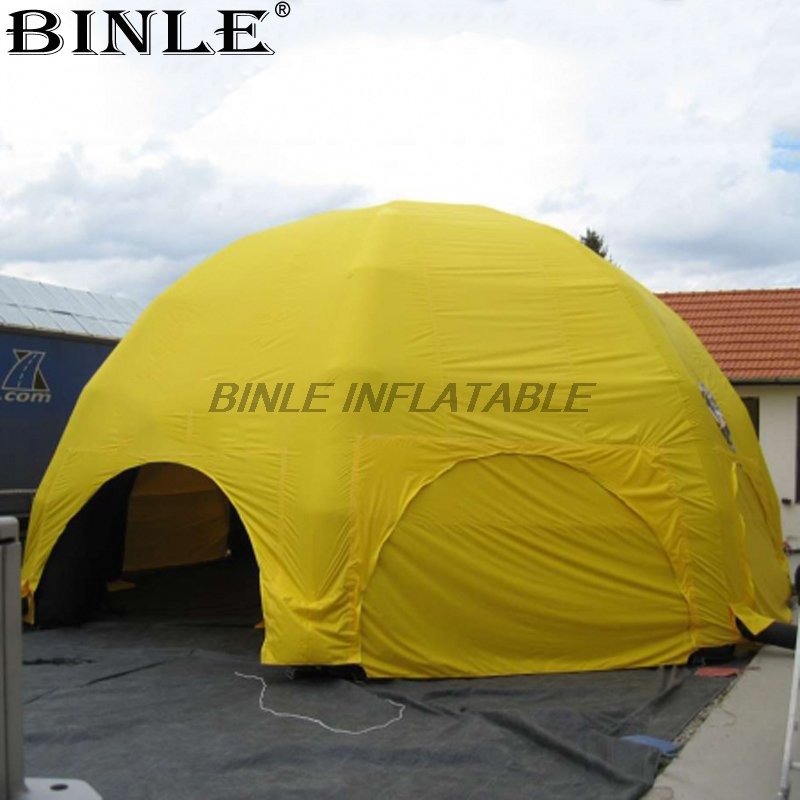 Extralarge Yellow Inflatable Spider Dome Gazebo Tent Durable Outdoor Event Shelter For Advertising Promotions - 3 Extralarge Yellow Inflatable Spider Dome Gazebo Tent Durable Outdoor Event Shelter For Advertising Promotions - 3