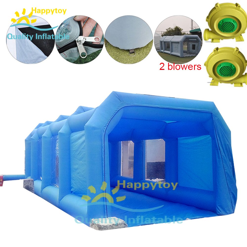 Durable Inflatable Car Painting Booth Portable Paint Tent For Auto Detailing Restoration - 9