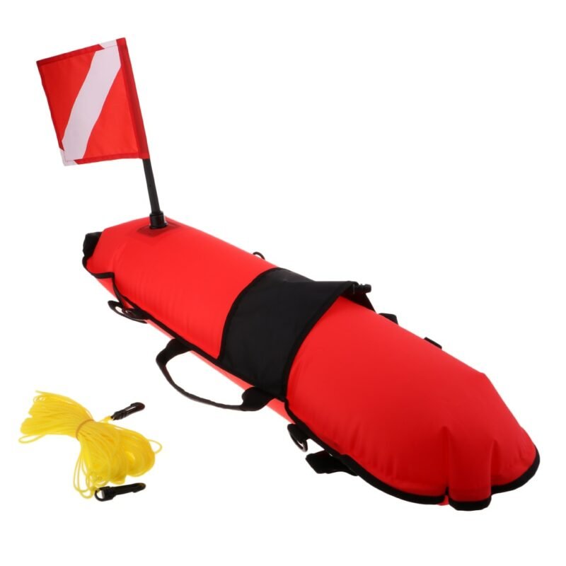 Eva Diving Floating Mat Water Marker Inflatable Buoy With Flag & Rope For Swimming Pool Kayak Boat