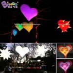 Eco-friendly 0 8 Meters Inflatable Heart Shape Model With Led Lighs For Party Ceiling Hanging Balloon Toys - 4